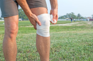 La reparación de un ligamento de la rodilla Torn